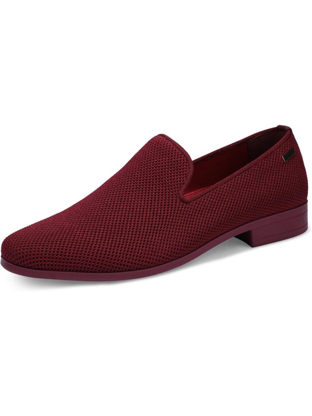 UUBARIS Men's Wine Elegant Tuxedo Loafers Slip on Dress Shoes Formal Shoes